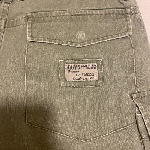 3Guys Khaki Men's Bermuda Shorts like new, denim fabric, XL