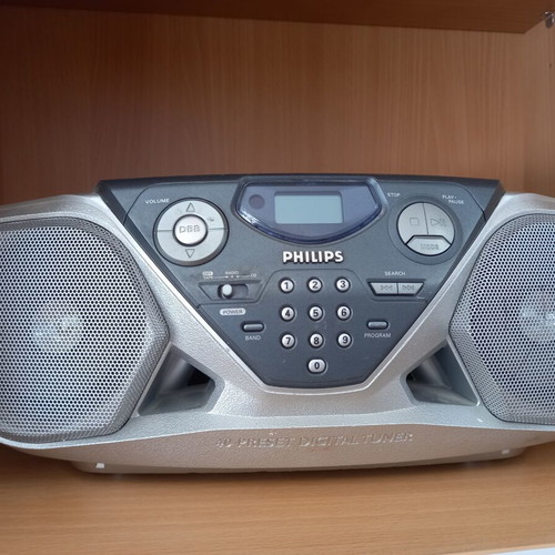 Vintage Phillips Radio Cassette Player with CD Player like new