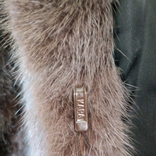 Mink fur like new, gray, sizes M and L