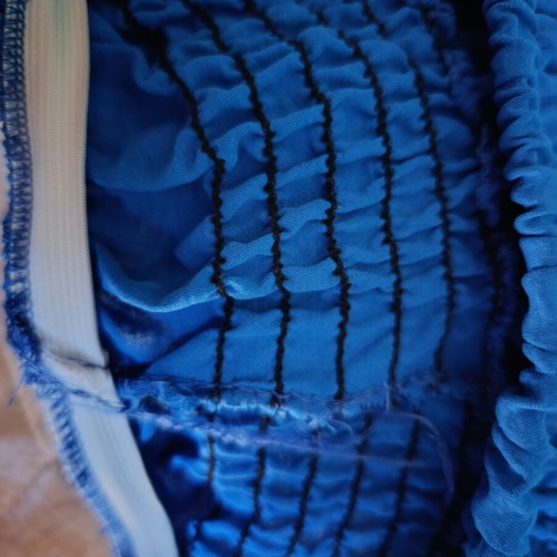 Women's pants one size blue with minor defect