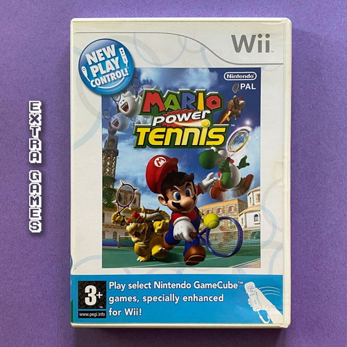 Nintendo Wii Mario Power Tennis game used, complete with manual