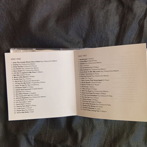 Roy Orbison Out & Out 3 CD collection like new