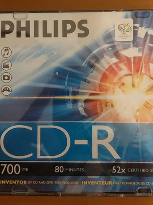 Philips CD-R 80min 700MB slim 10 τεμάχια καινούργια άψογη κατάσταση