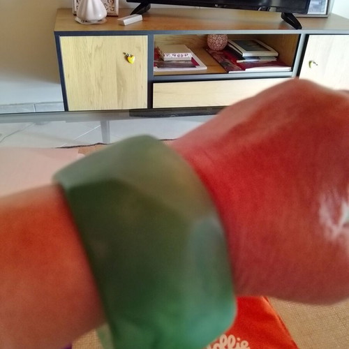 Folli Follie bracelet made of resin, new, green