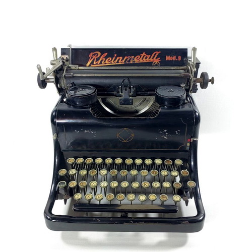 Rheinmetall 9 Typewriter vintage collectible used, needs repair