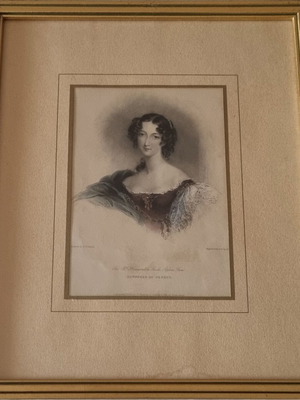 Authentic engravings like new, set of two framed