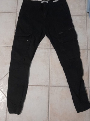Brokers cargo jean τύπος Nobuco Carrot Slim σαν καινούργιο, μαύρο, μέγεθος M