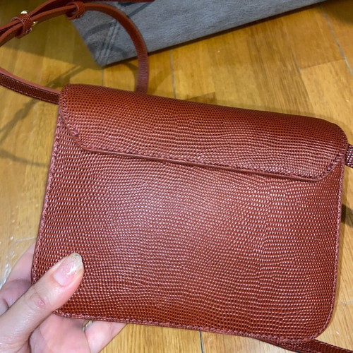 Maje leather bag new 20x15 with dust bag