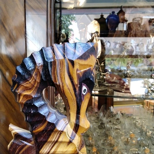 Decorative table seahorse used, 33x13x7 cm