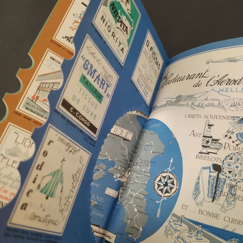 Guide Rose d'Air France 1956 Greece travel guide by Roger Tourte
