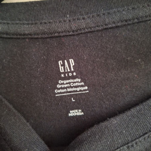 Gap Kids black long sleeve star top, size 140 cm