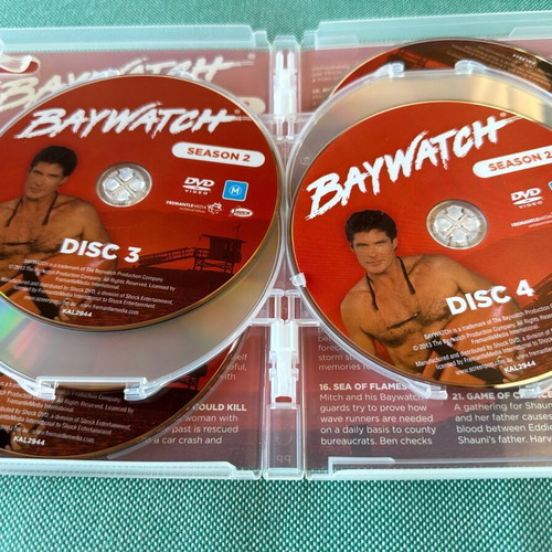 Baywatch Season 1 & 2 DVD like new, 12 DVDs without subtitles