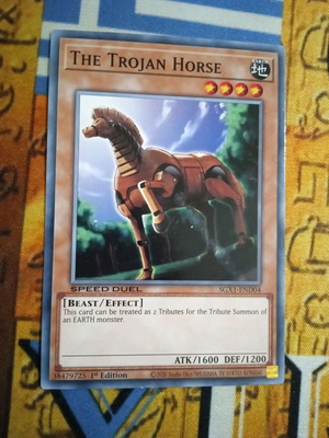 The Trojan Horse Effect Monster κάρτα Yu-Gi-Oh! σαν καινούργιο