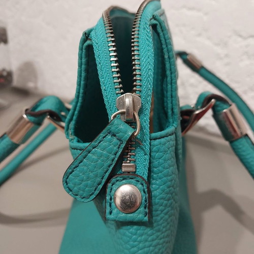 KEM shoulder bag new light petrol with silver details
