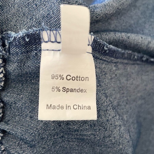 Cotton jean summer skirt new, size M 38 10, blue