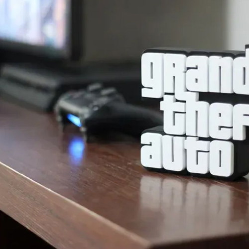Grand Theft Auto decorative logo 3D print new