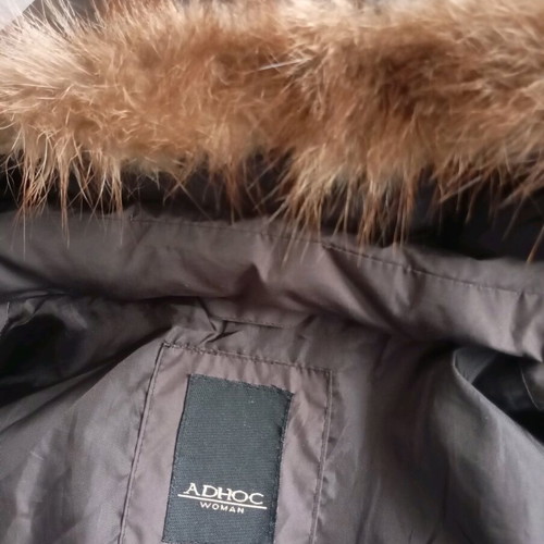 Adco down jacket women's used, brown, size M
