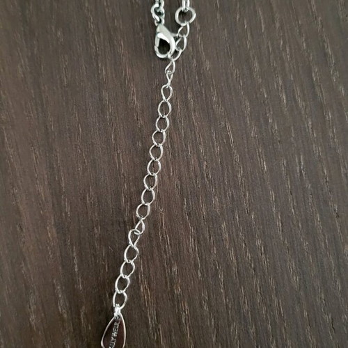 Heart Necklace with Rhinestones silver, used, tally weijl