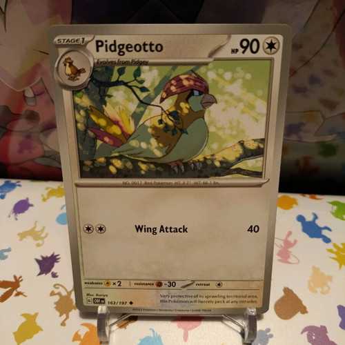 Pidgeotto Pokemon Card like new, Obsidian Flames OBF 163