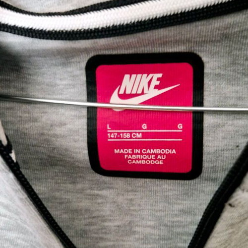 Nike Tech Fleece jacket like new, gray, size L for boys