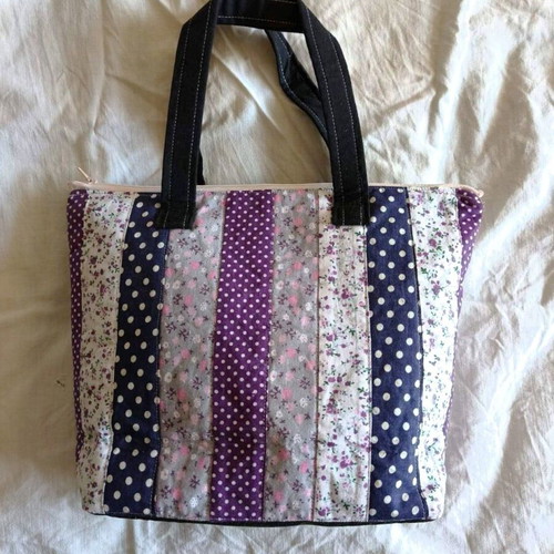 Handmade patchwork handbag multicolored new