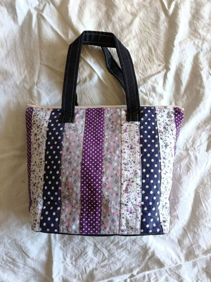 Handmade patchwork handbag multicolored new