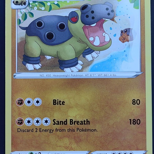 Hippowdon Pokémon card Astral Radiance near mint