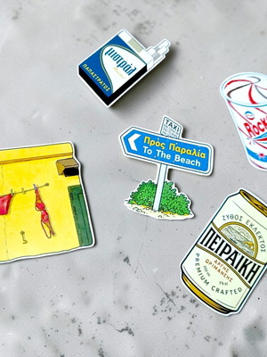 Greek Summer Nostalgia Sticker Pack new