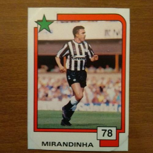Panini Soccer Superstars 1988 Card No78 Mirandinha used