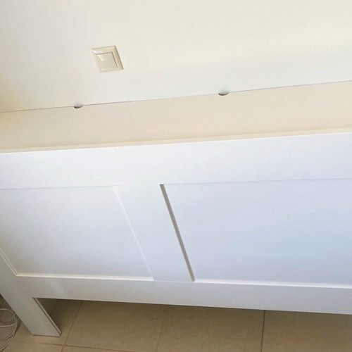 IKEA BRIMNES headboard 160 cm white with storage, used