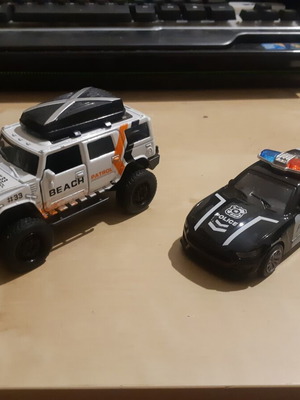 Σετ παιχνιδιών περιπολικά, Mustang GT 500 και Hummer H2 SUV με pullback