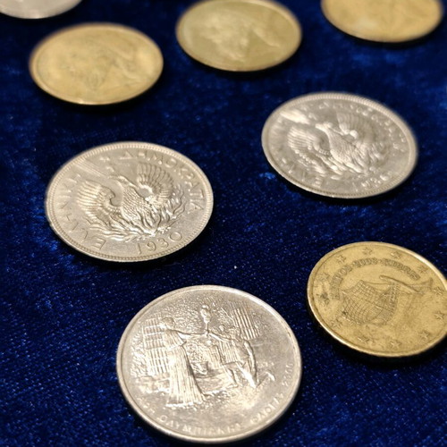 Set of 20 different used coins from Greece