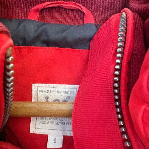 Lee jacket like new, red, size small