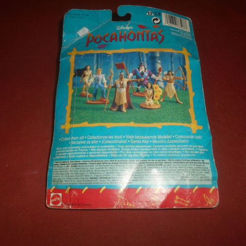 Pocahontas collectible figures 1994 Mattel used set