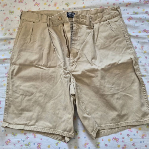 Polo Ralph Lauren Vintage Khaki Shorts used, size 36, made in USA