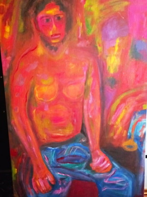 Ελαιογραφία σε καμβά Βάλη Κολοτούρου 95x125 τελαρωμένη σε άριστη κατάσταση