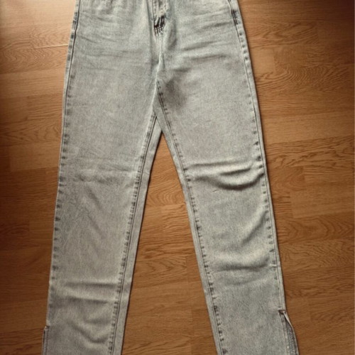 Glamorous jeans like new with cutouts, size S 36 8, blue turquoise