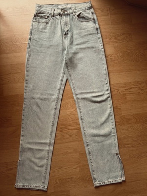 Glamorous jeans like new with cutouts, size S 36 8, blue turquoise