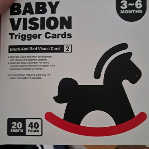 Baby educational cards 3-6 months like new