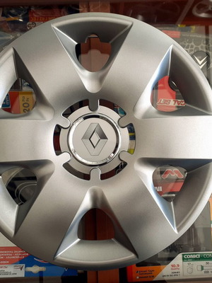 Τάσια 14'' μαρκέ για Renault Clio και Kangoo, νέα, ασημί