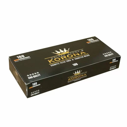 Korona cigarette filter tubes 100 pcs new with yellow filter