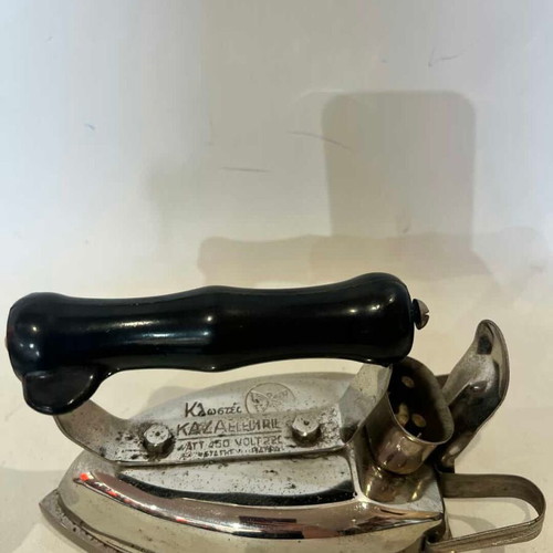 Vintage Kaza Electric iron used, Greek made 1960