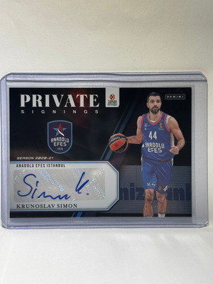 2024-25 Panini Donruss Euroleague Krunoslav Simon Private Singings Auto new