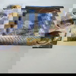 Σετ διακοσμητικών γυάλινων μεταχειρισμένο, πιατέλα και κηροπήγιο φθινοπωρινό σχέδιο