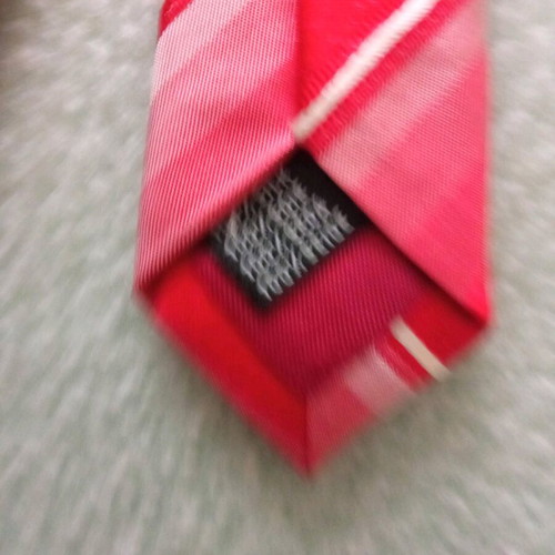 Silk tie Oxford Company like new, white and red