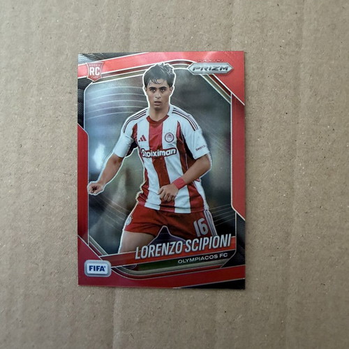 2025-26 Panini FIFA Prizm Rookie Card Lorenzo Scipioni /149 Olympiacos like new