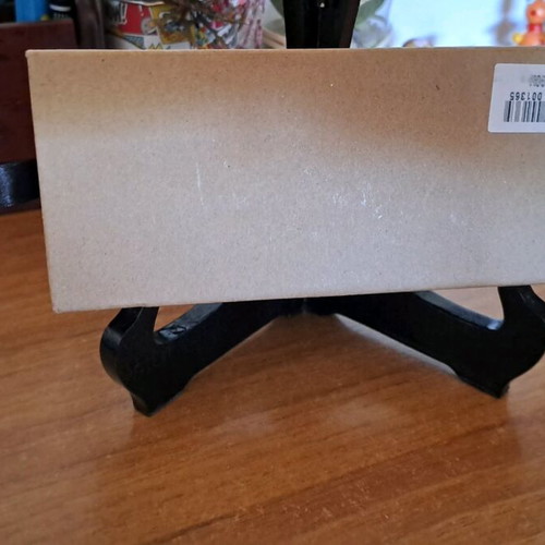 Empty box used with glasses case and cleaning cloth