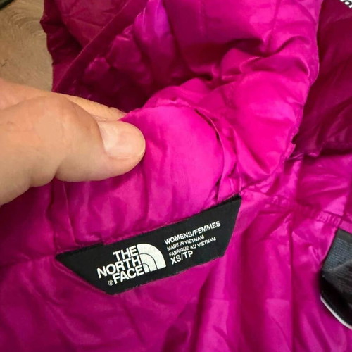The North Face Pink Quince women's lightweight down jacket XS