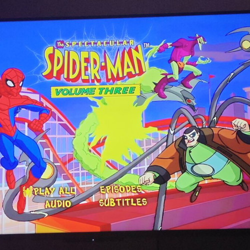 The Spectacular Spider-Man DVD set, parts A, B, C & D, Greek dubbed