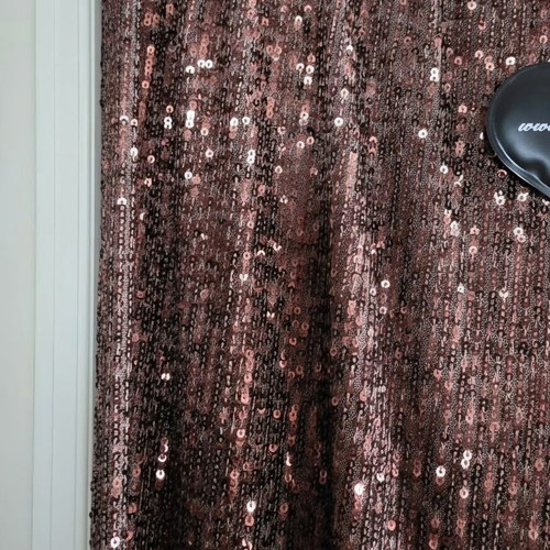 Mat sequin pants new, one size, brown